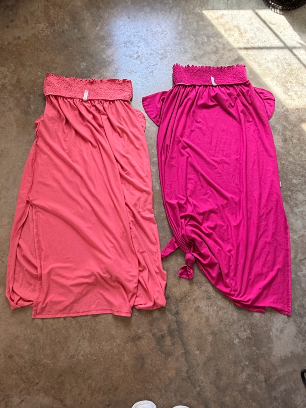 Zenana Outfitters Maxi Skirt Duo in Coral and Fuchsia - Picture 12 of 12